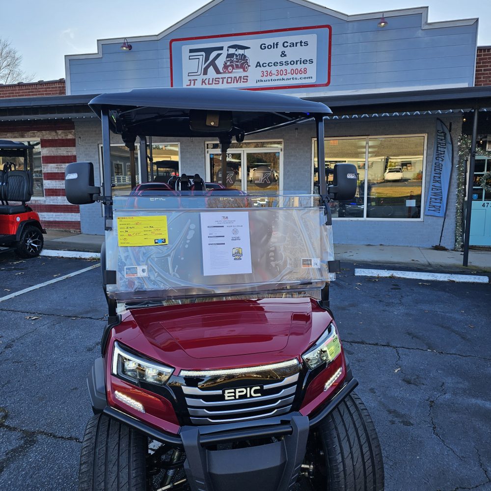 2026 Epic Carts E40FX - Burgundy