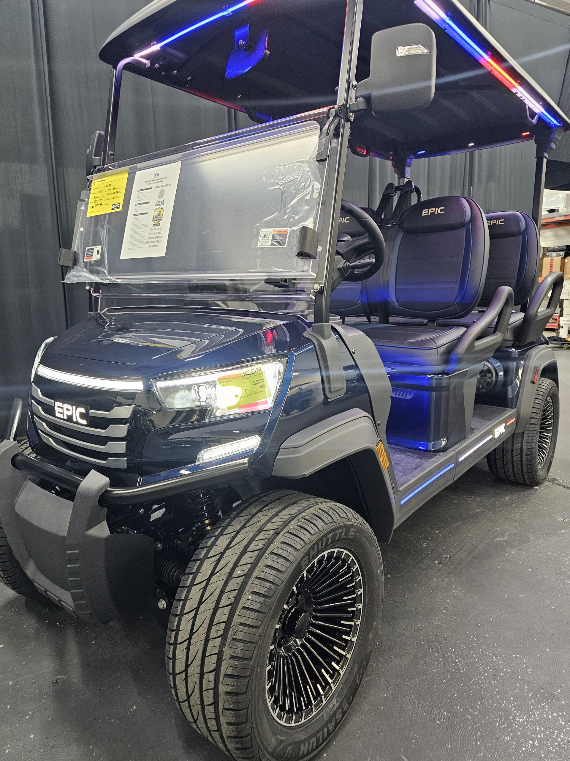 2026 Epic Carts E40FX - MIdnight Blue - Image 2