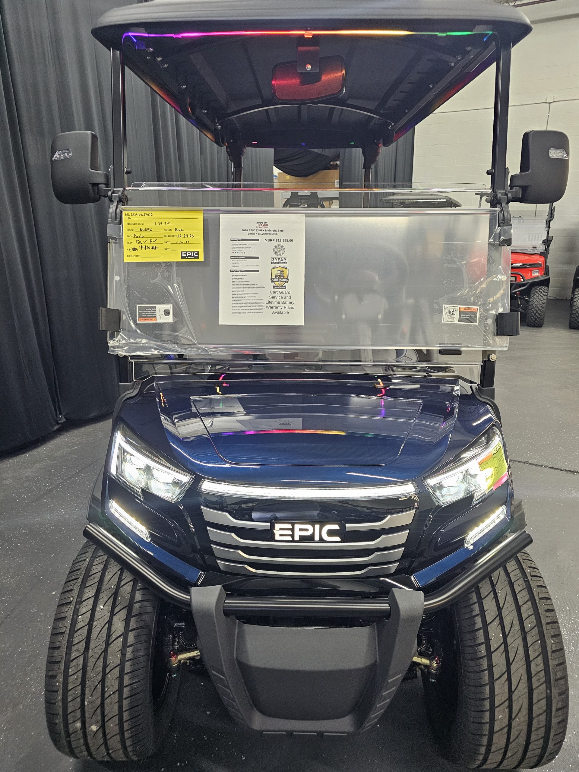 2026 Epic Carts E40FX - MIdnight Blue - Image 4