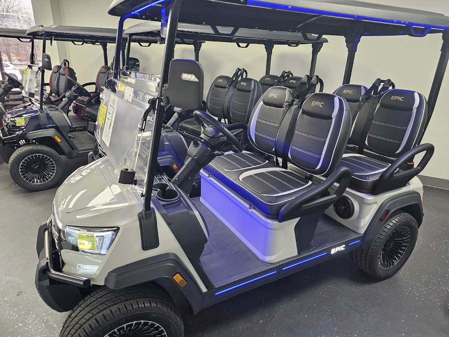 2026 Epic Carts E40FX - Pearl White