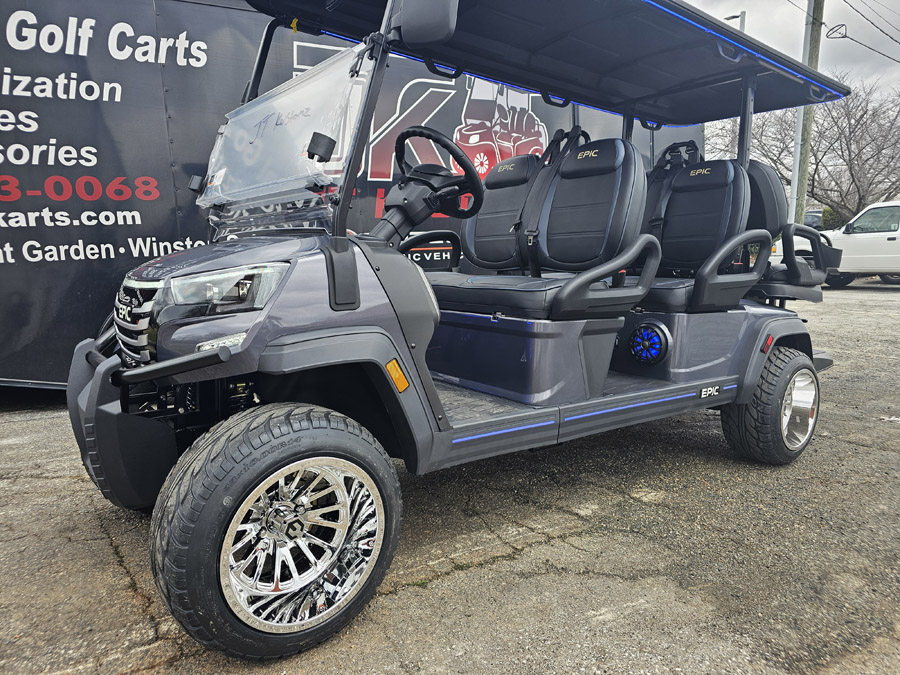 2026 Epic Carts E60FX - Charcoal Gray - JTK Limited Edition