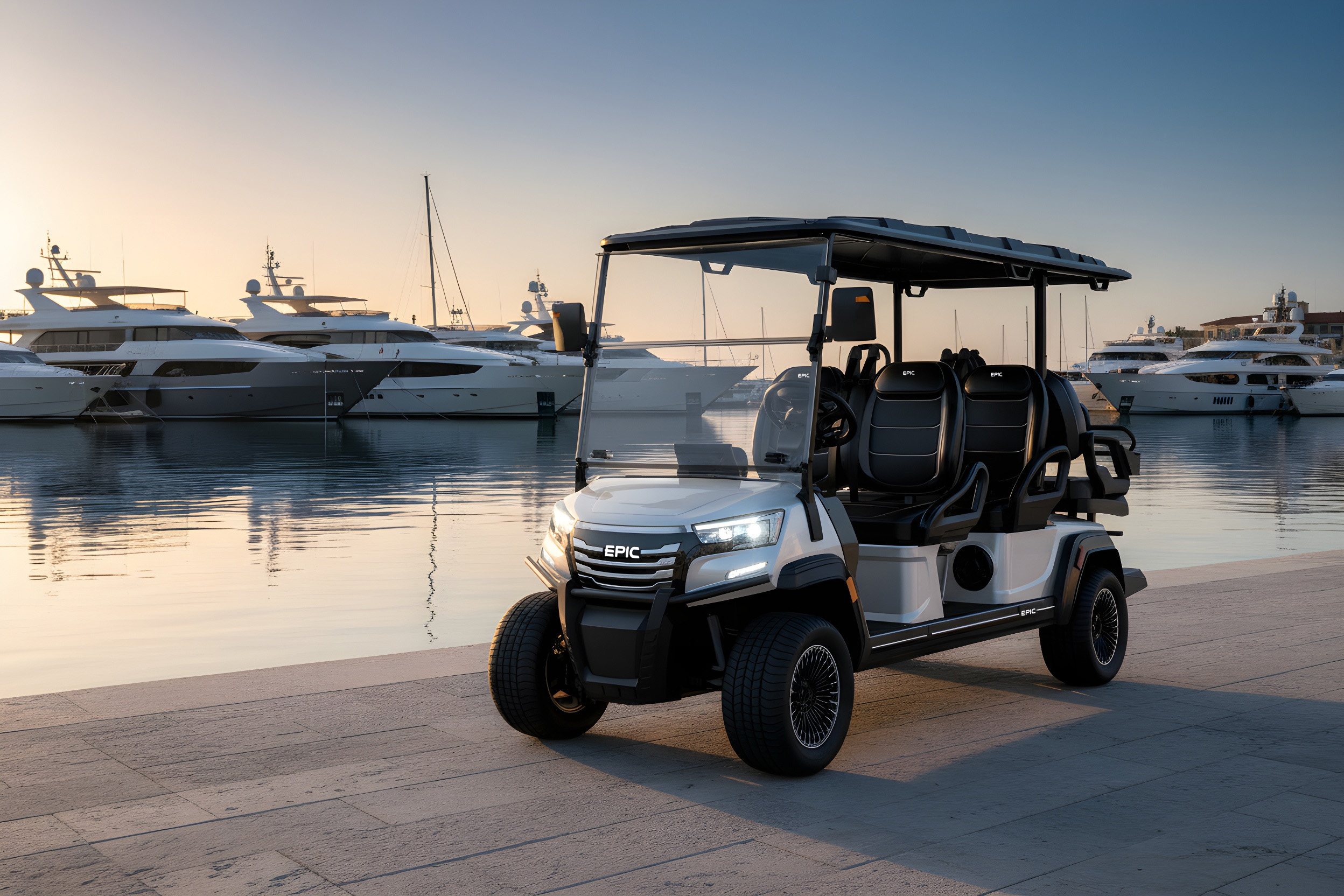 2026 Epic Carts E60FX - Pearl White - Image 4